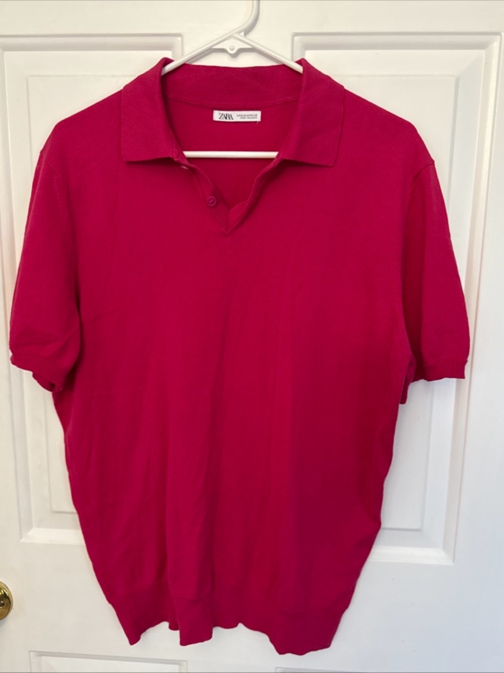 ZARA Men’s Polo - Fuchsia